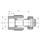 Муфта з євроконусом і накидною гайкою 20x3/4 PPR Koer K0240.PRO