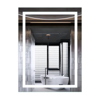 Дзеркало Mixxus Premium FLASH MR21-70x90 (LED Touch, Anti-fog, димер, годинник)