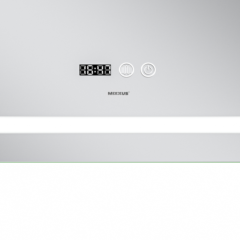 Дзеркало Mixxus Premium FLASH MR21-70x90 (LED Touch, Anti-fog, димер, годинник)