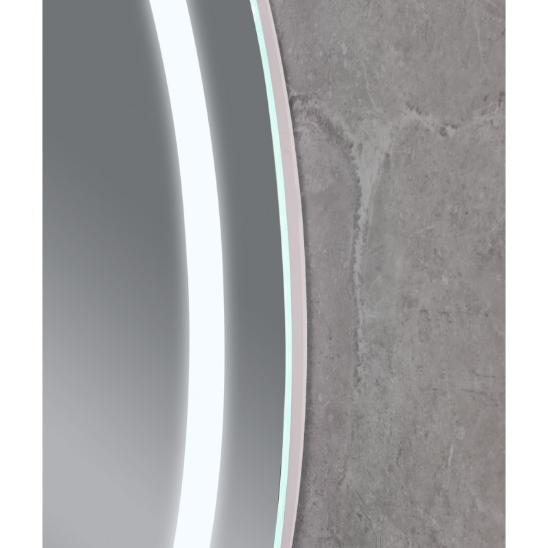 Дзеркало Mixxus PLAIN MV02-60x80 з LED Touch, Anti-fog, димером, регулюванням яскравості, годинником (MI693)