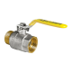 Кран шаровой KOER KR.215.G - 3/4" FM ГШВ YELLOW, ручка "рычаг" желтая