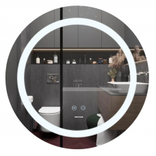 Дзеркало Mixxus PLAIN MC03-60 з LED Touch, Anti-fog, димером, регулюванням яскравості