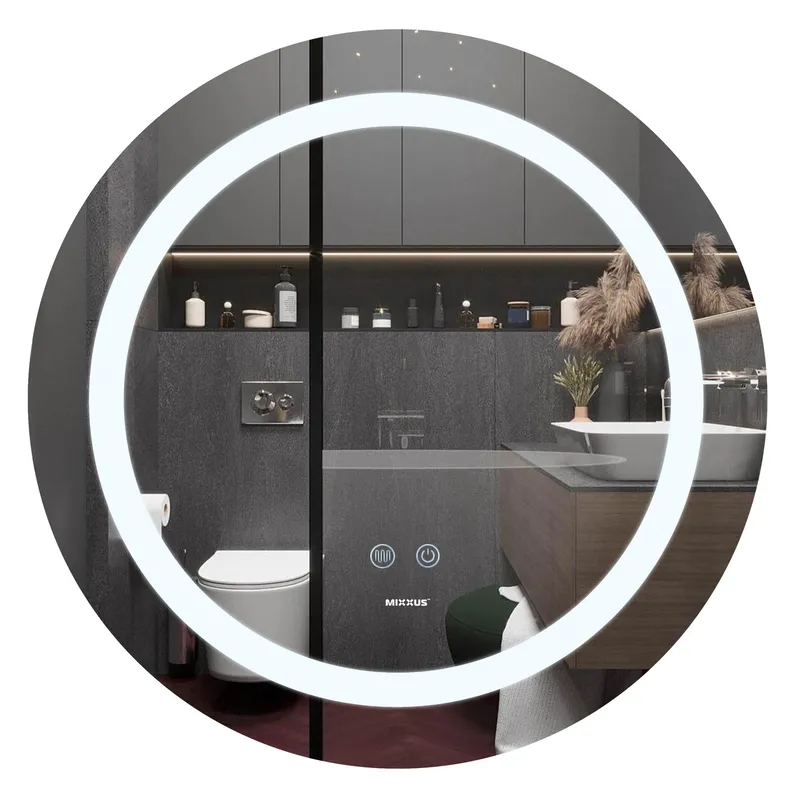 Дзеркало Mixxus PLAIN MC03-60 з LED Touch, Anti-fog, димером, регулюванням яскравості