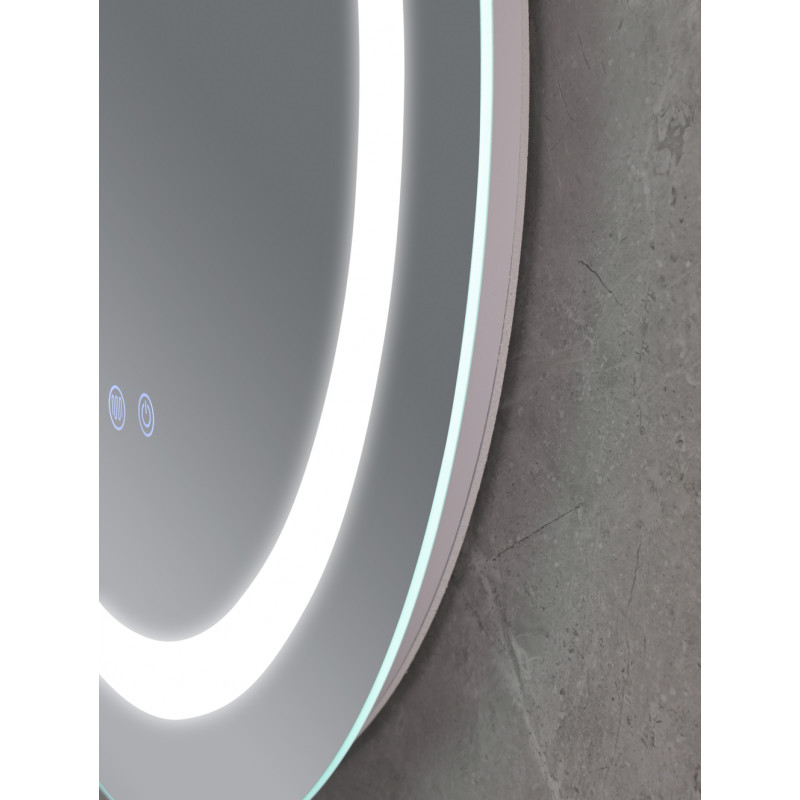 Дзеркало Mixxus PLAIN MC03-60 з LED Touch, Anti-fog, димером, регулюванням яскравості