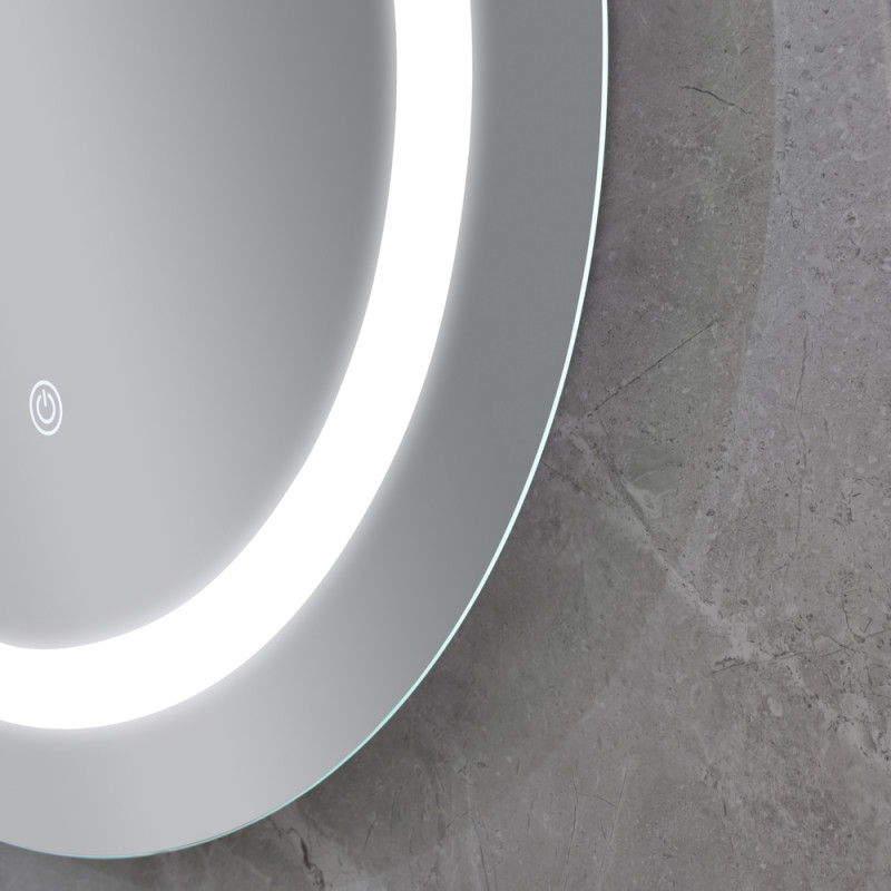 Дзеркало Mixxus PLAIN MC03-60 з LED Touch, Anti-fog, димером, регулюванням яскравості