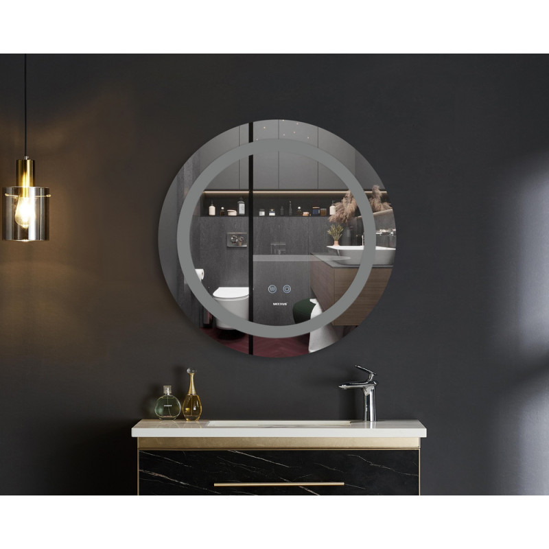 Дзеркало Mixxus PLAIN MC03-60 з LED Touch, Anti-fog, димером, регулюванням яскравості