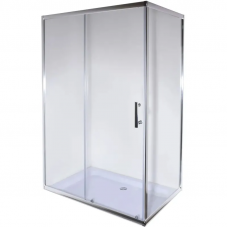 Душова кабіна без піддона Mixxus HARD SC01-120x80x185-TR CHROME прозоре скло 5мм