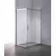 Душова кабіна без піддона Mixxus HARD SC01-120x80x185-TR CHROME прозоре скло 5мм