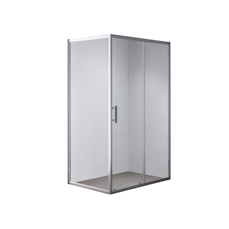 Душова кабіна без піддона Mixxus HARD SC01-120x80x185-TR CHROME прозоре скло 5мм