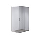 Душова кабіна без піддона Mixxus HARD SC01-120x80x185-TR CHROME прозоре скло 5мм
