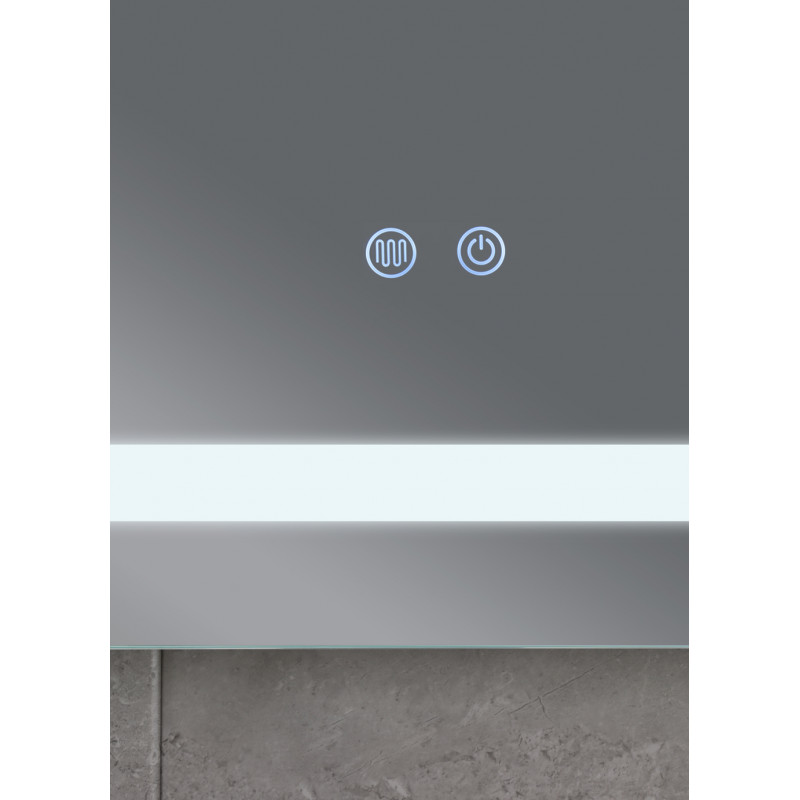 Дзеркало Mixxus STYLE MR13-90x70-REVERSE з LED Touch, Anti-fog, димером, регулюванням яскравості