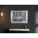 Дзеркало Mixxus STYLE MR13-90x70-REVERSE з LED Touch, Anti-fog, димером, регулюванням яскравості