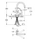 Смеситель для кухни с выдвижным изливом Grohe Concetto new