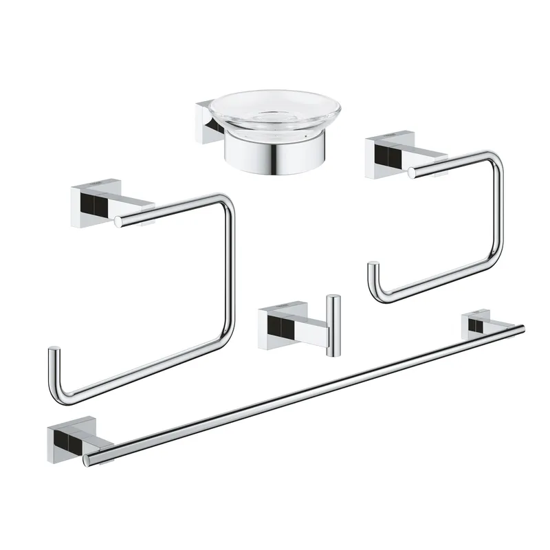 Набір аксесуарів 5 в 1 Grohe Essentials Cube New