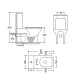 Унитаз-компакт Mixxus STYLE-0403-R 620х360х800mm, система смыва RIMLESS