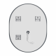 Дзеркало Mixxus Premium ELLIPSE MV05-90x70-REVERSE (LED Touch, Анти-туман, димер (3-6,5kK))