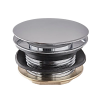 Донний клапан для ванни Koer PW-05-01 1 1/2'' (кнопка) (Колір хром)