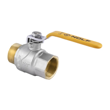 Кран кульовий Nolf NF.622 - 1-1/4" FM ГШВ YELLOW, ручка "важіль" жовта