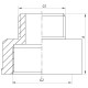 Перехідник (конектор) 1/2"х3/4" (хром) Koer KF.A0608.CHR