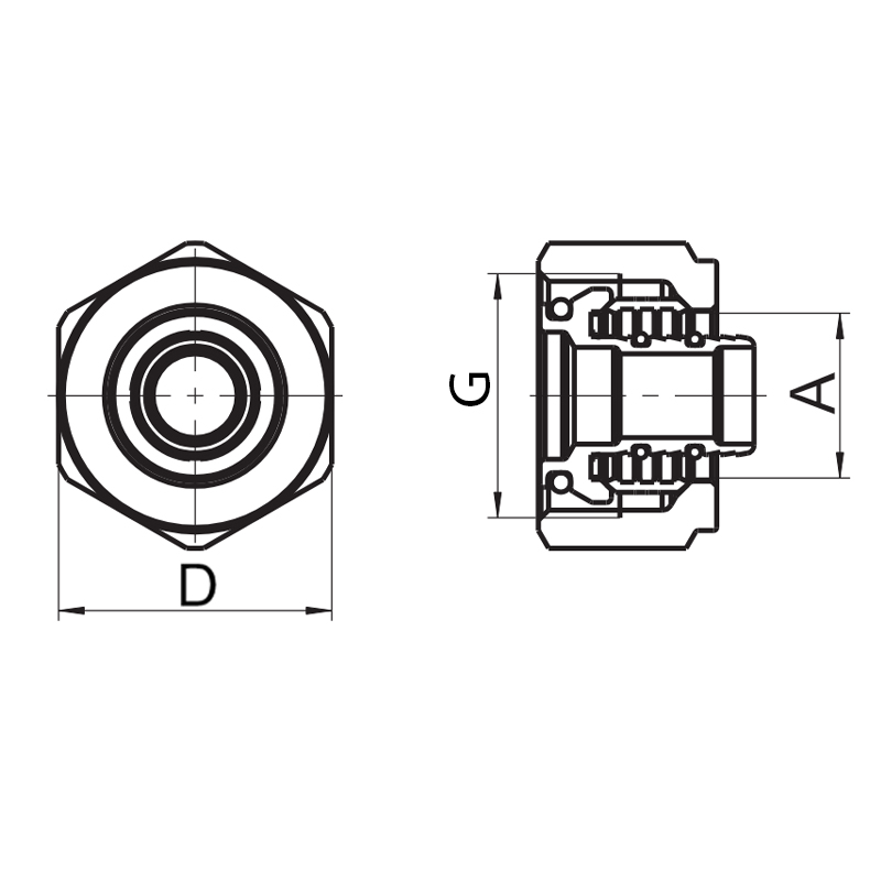 Евроконус Roho R581-075 - 3/4"EK 16х2
