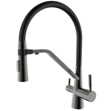 Змішувач для кухні Mixxus Premium Magnet 021 GRAPHITE REFL.BLACK