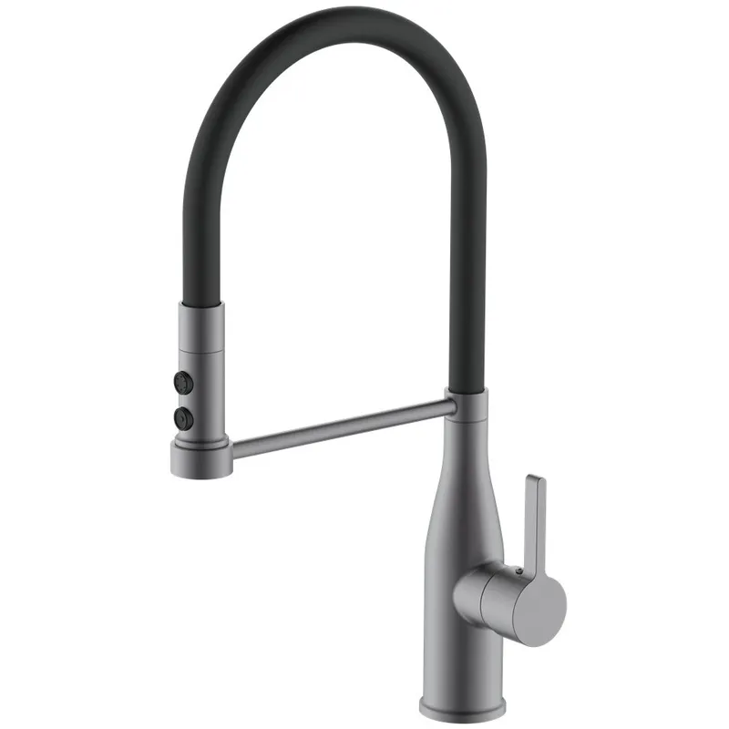 Смеситель для кухни Mixxus Premium Summer 017 GRAPHITE REFL.BLACK