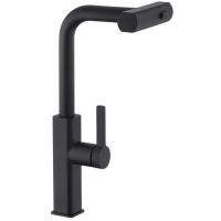 Смеситель для кухні з висувним виливом Mixxus Premium HAMMER 014 BLACK