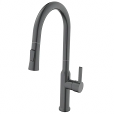 Смеситель для кухні з висувним виливом Mixxus Premium PULL 014 GRAPHITE