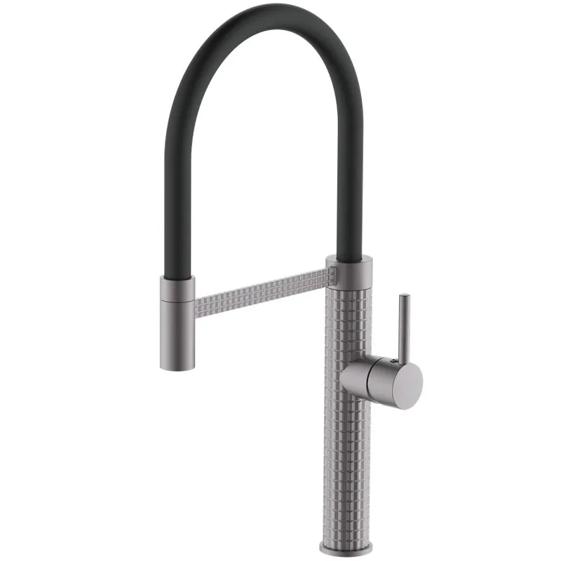 Смеситель для кухни Mixxus Premium Oliwer 017 GRAPHITE REFL.BLACK