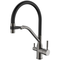 Змішувач для кухні MixxusPremium Gravity 021 GRAPHITE REFL.BLACK