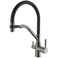 Змішувач для кухні MixxusPremium Gravity 021 GRAPHITE REFL.BLACK