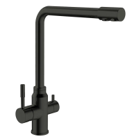 Смеситель для кухни Mixxus SUS-021 Black с вых. для питьевой воды