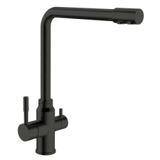 Смеситель для кухни Mixxus SUS-021 Black с вых. для питьевой воды