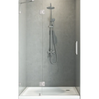 Двері в нішу Koer SR SD04-120x200-TR-01 прозоре скло Easy Clean 10мм, хром