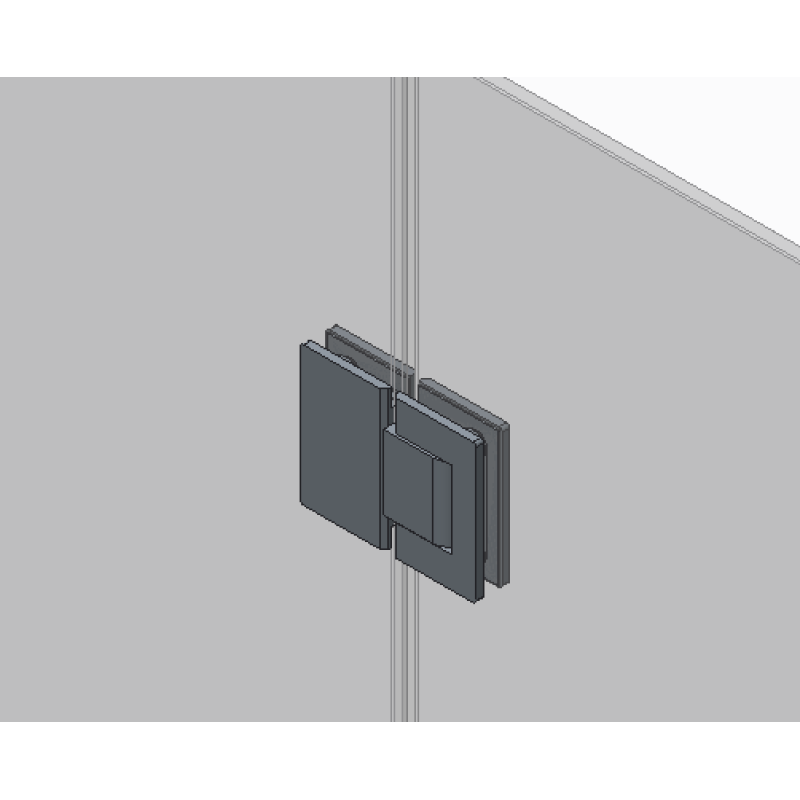 Двері в нішу Koer SR SD04-120x200-TR-01 прозоре скло Easy Clean 10мм, хром