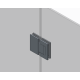Двері в нішу Koer SR SD04-120x200-TR-01 прозоре скло Easy Clean 10мм, хром