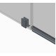 Двері в нішу Koer SR SD04-120x200-TR-01 прозоре скло Easy Clean 10мм, хром