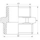 Ниппель редукционный 1-1/4"x1-1/2" Koer KF.N1216