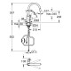 Однорычажный смеситель для кухни Grohe BauLoop New