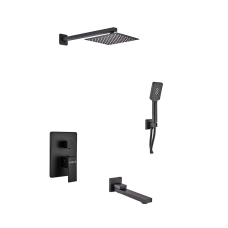 Встраиваемая душевая система Haiba Kubus 009 (Inner) Black