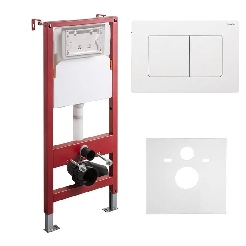 Комплект установочный для унитаза Koer KT-0502-03 (с пан. смыва KT-0602-03 Белая + звукоиз.)  (KR51