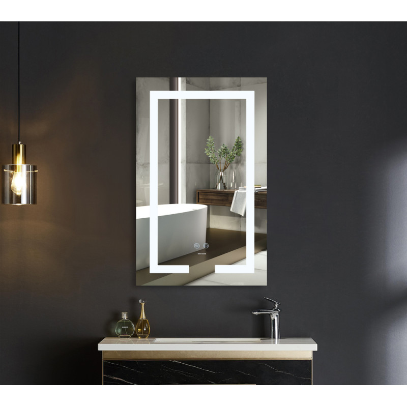 Зеркало Mixxus HARD MR07-50x80 с LED Touch, Anti-fog, димером, регулировкой яркости