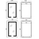 Зеркало Mixxus HARD MR07-50x80 с LED Touch, Anti-fog, димером, регулировкой яркости