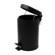 Мусорное ведро круглое Zerix Solo-TC0107 Black 7 л цвет черный