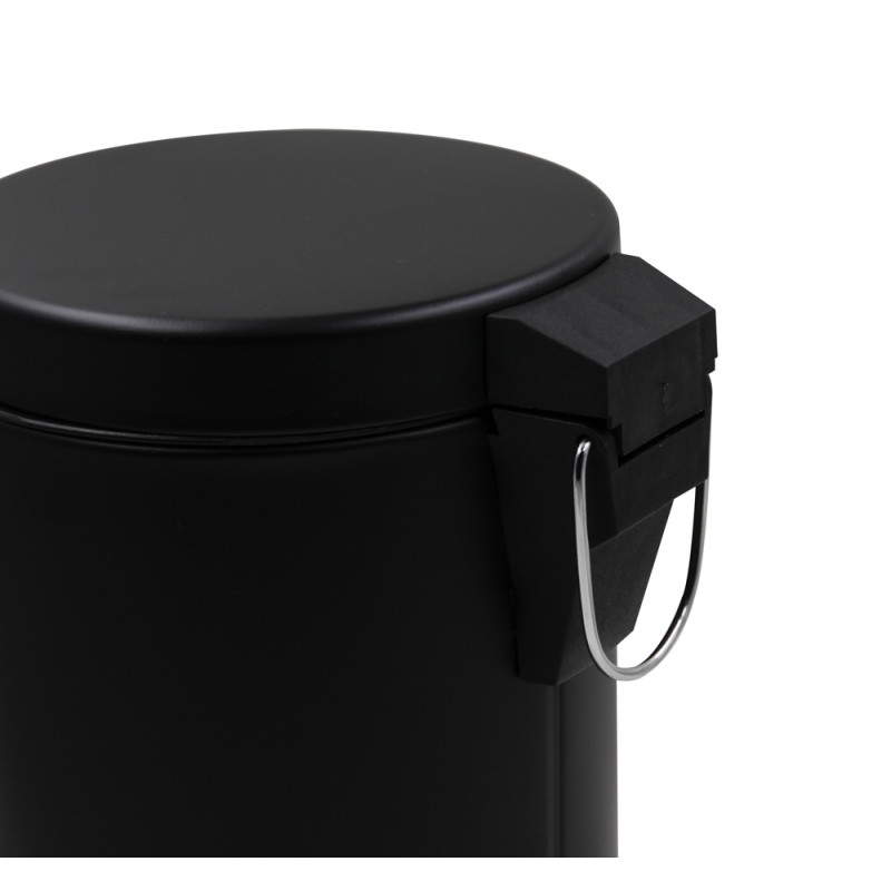 Мусорное ведро круглое Zerix Solo-TC0105 Black 5 л цвет черный