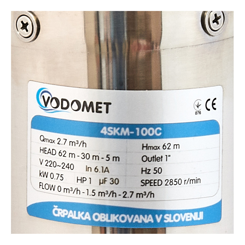 Насос скважинный вихревой Vodomet 4SKM-100C