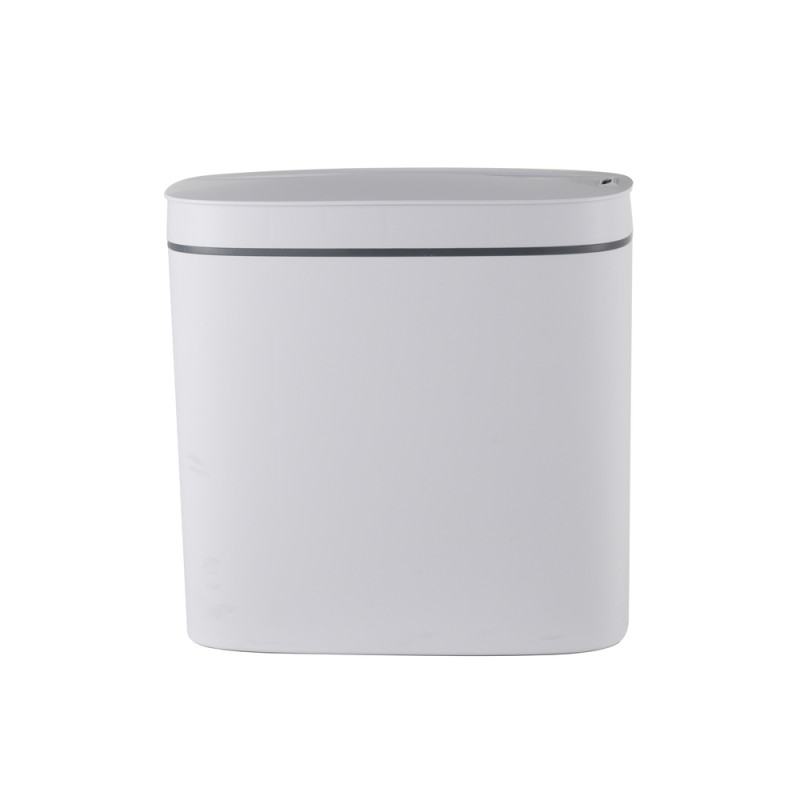 Мусорное ведро сенсорное овальное Mixxus Flat-TC0109 White 9 л цвет белый