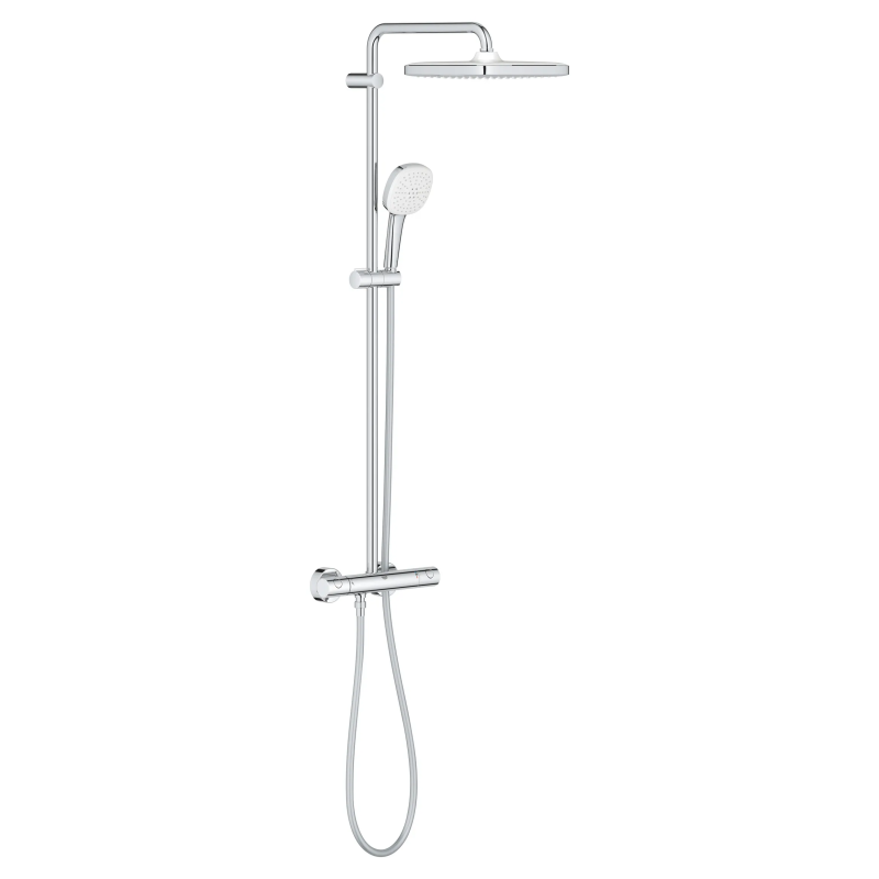 Душевая система с термостатом для настенного монтажа Grohe Tempesta System 250 Cube