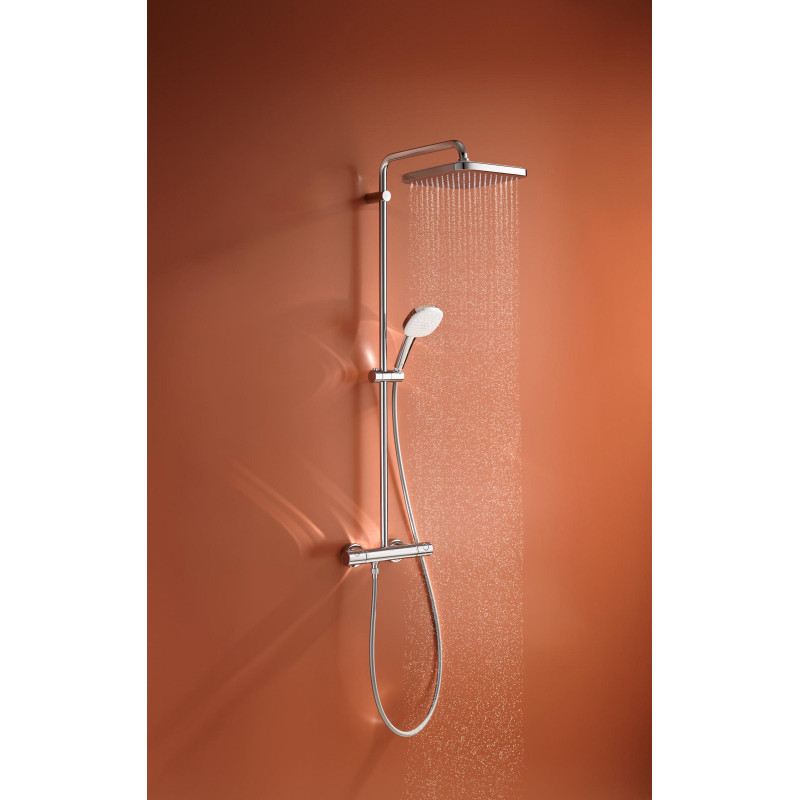 Душевая система с термостатом для настенного монтажа Grohe Tempesta System 250 Cube