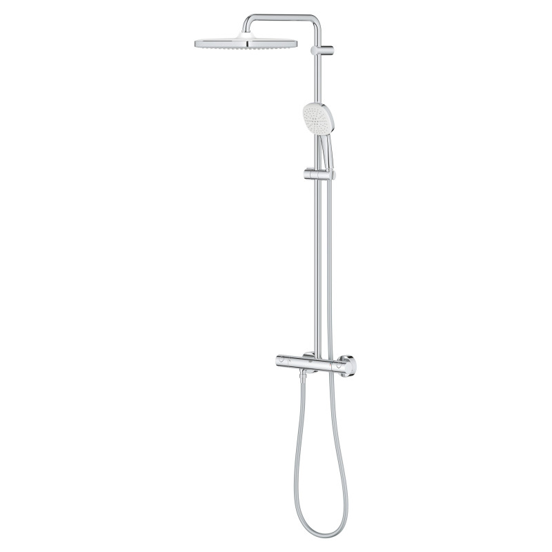 Душевая система с термостатом для настенного монтажа Grohe Tempesta System 250 Cube